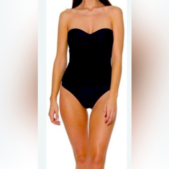 La Blanca Other - La Blanca Elegant Black Strapless Swimsuit